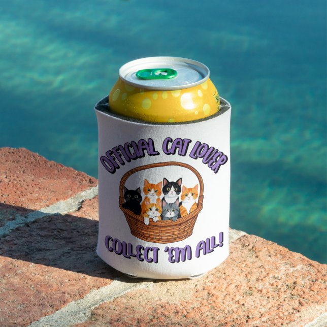 Official Cat Lover – Collect ‘Em All Can Cooler (In Situ Pool)