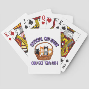 Official Cat Lover – Collect ‘Em All Playing Cards