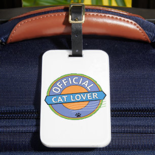 Official Cat Lover Luggage Tag
