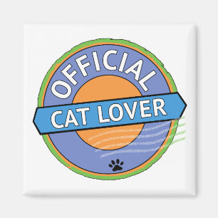 Official Cat Lover Magnet
