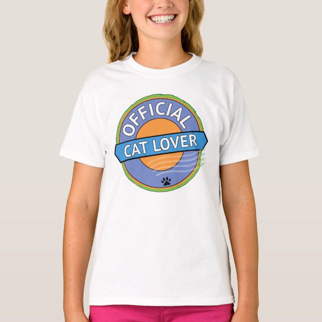 Official Cat Lover T-Shirt (Front)