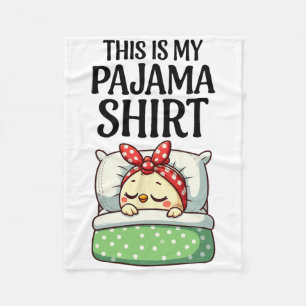 Official Chicken Sleep Pajama Sleepover Party Slee Fleece Blanket