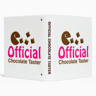Official Chocolate Taster Binder