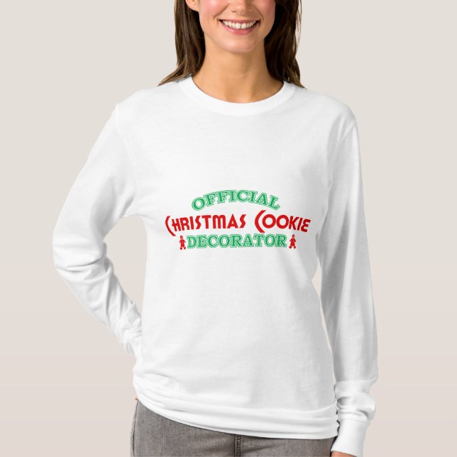 Official Christmas Cookie Decorator T-Shirt (Front)