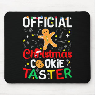 Official Christmas Cookie Taster Byking Byker Holi Mouse Pad