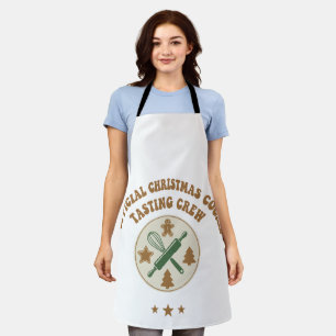 Official Christmas Cookie Tasting Crew Retro  Apron