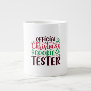 Official Christmas cookie tester Large Coffee Mug