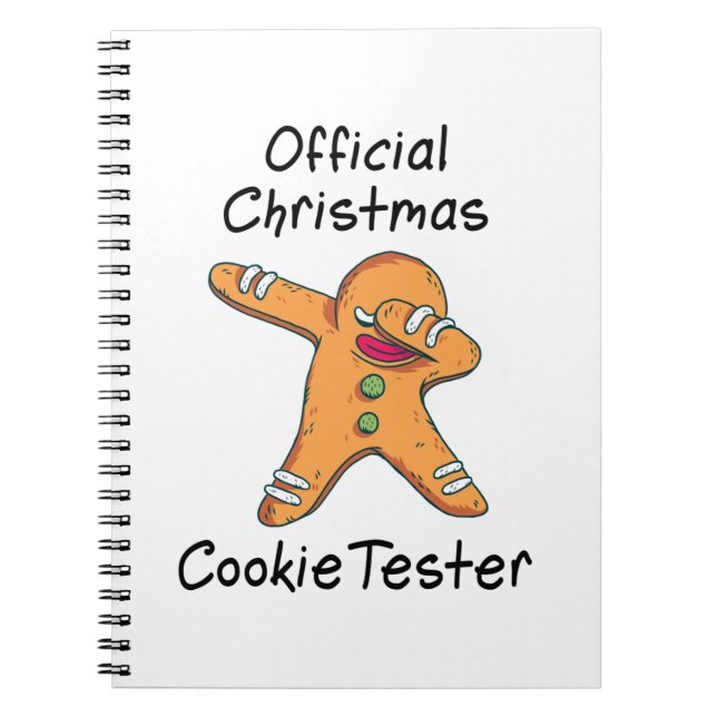 Official Christmas cookie tester Notebook (Front)
