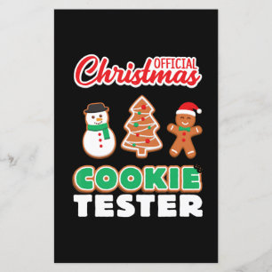 Official christmas cookie tester xmas cute gift
