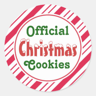 Official Christmas Cookies Stickers