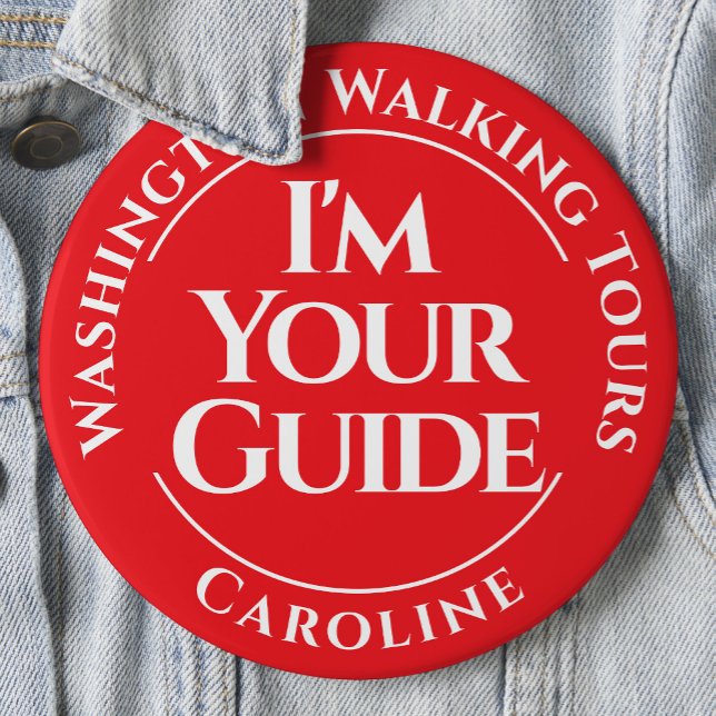 Official City Tour Guide Badge Button (Creator Uploaded)