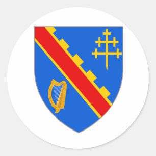 Official Coat Arms Armagh Heraldry Symbol Ireland Classic Round Sticker