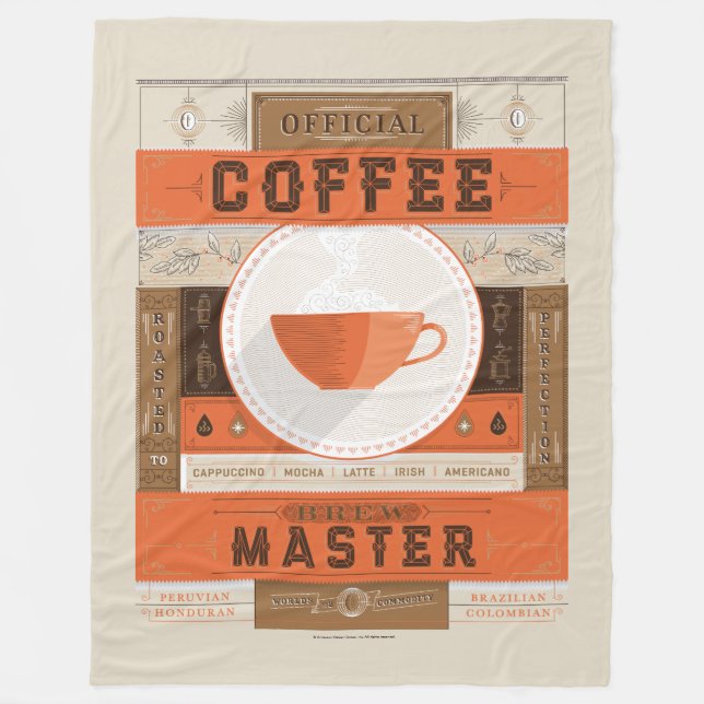 Official Coffee Brew Master Fleece Blanket (Front)