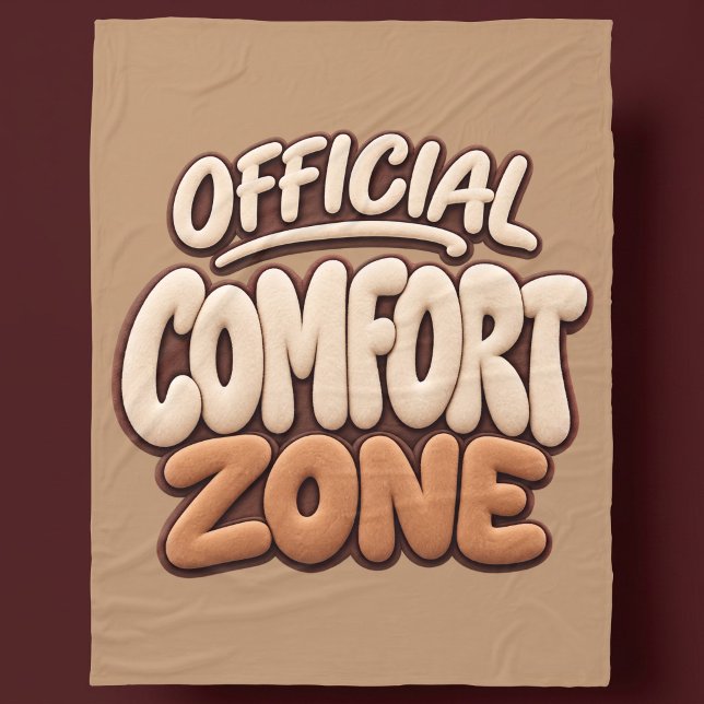 Official Comfort Zone Funny Fleece Blanket (Creator Uploaded)