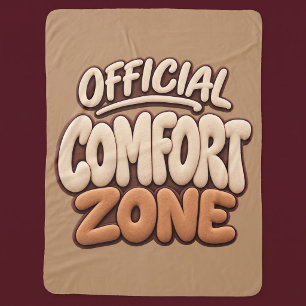 Official Comfort Zone Funny Sherpa Blanket