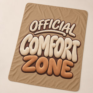 Official Comfort Zone Funny Sherpa Blanket