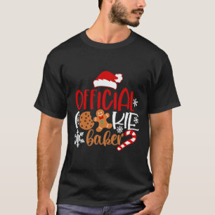 Official cookie baker snowflakes santa christmas p T-Shirt