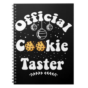 Official Cookie Taster Cookie Lovers Christmas Notebook