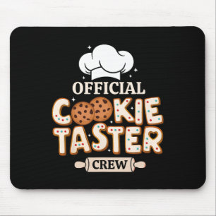 Official Cookie Taster Crew Funny Baking Team Fami Mouse Pad