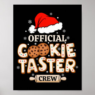 Official Cookie Taster Crew Merry Christmas Family Poster