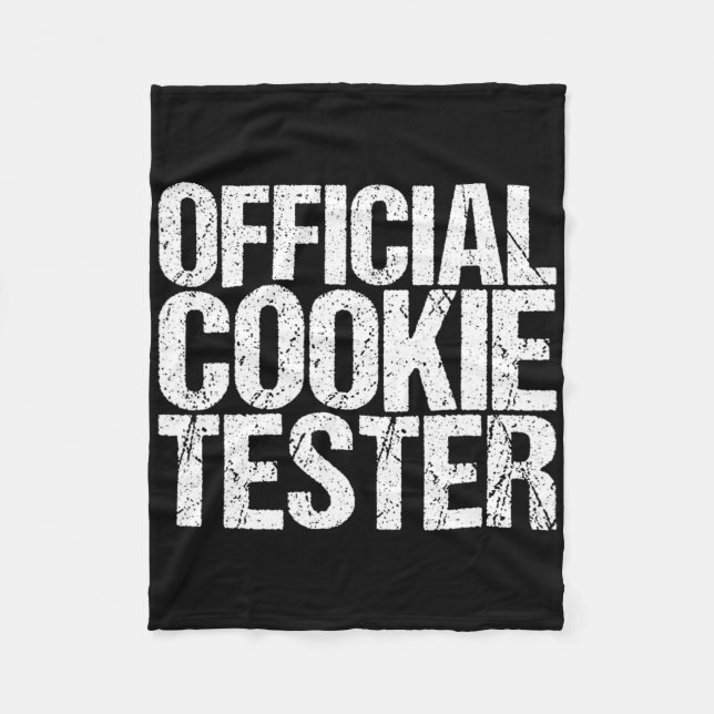 Official Cookie Tester Christmas King  Fleece Blanket (Front)