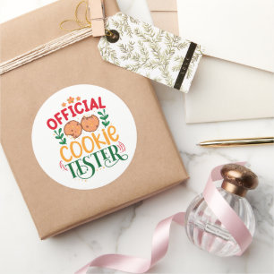 Official Cookie Tester Classic Round Sticker