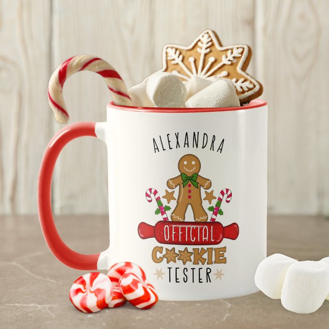 Official Cookie Tester Custom Name Mug (The perfect mug for cookie lovers!)