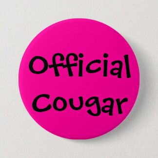 Official Cougar 3 Inch Round Button
