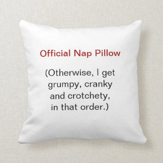 Official Curmudgeon Nap Pillow