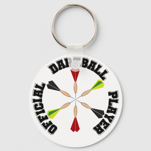 Official Dartball Player Keychain (Front)