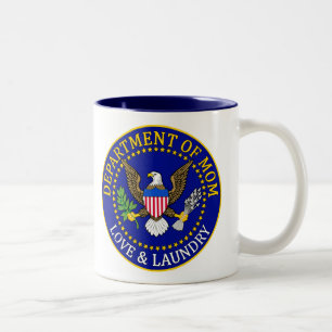 Official Department of Mom Seal Two-Tone Coffee Mug