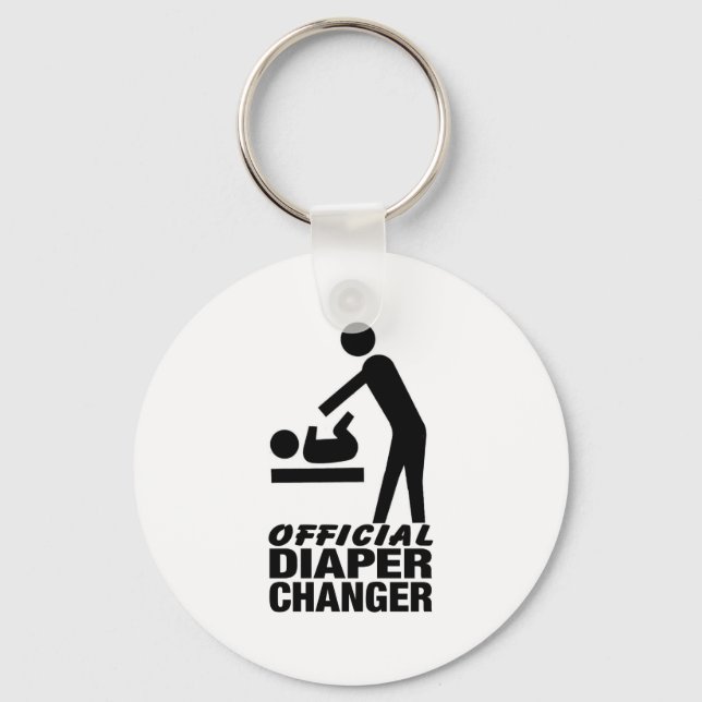 Official Diaper Changer Keychain (Front)