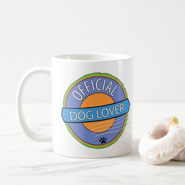 Official Dog Lover Coffee Mug (With Donut)