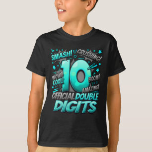Official Double Digits 10th Birthday Awesome Since T-Shirt