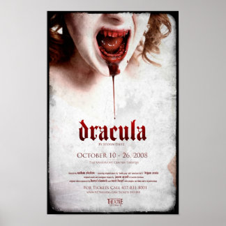 Official Dracula Poster 1 - 11x17 with Bleed