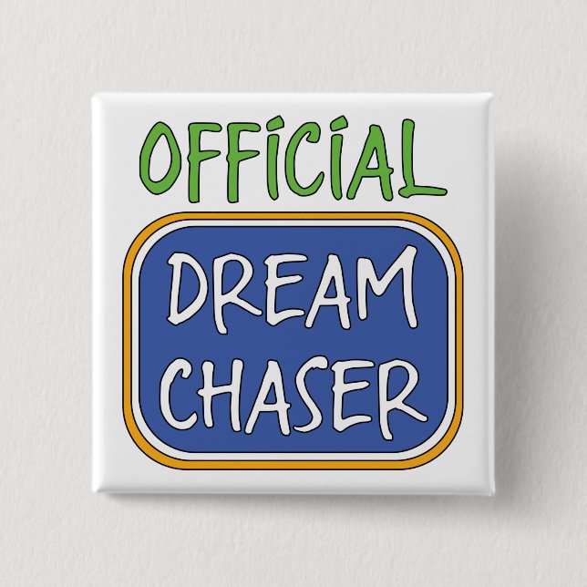 Official Dream Chaser   2 Inch Square Button (Front)