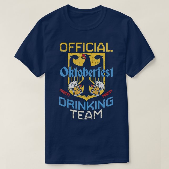 Official Drinking Team Oktoberfest Shirt German Be (Design Front)