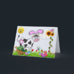 Official Easter Cow Holiday Card<br><div class="desc">Easter Cow</div>