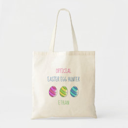 Official Easter Egg Hunter with name Tote Bag