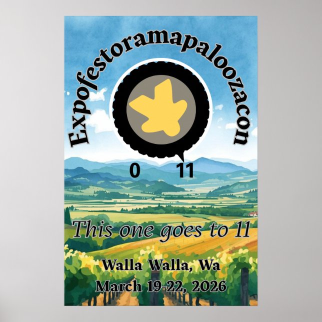 Official EFORP 11 "This One Goes to Eleven" Poster (Front)