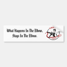 Official Elbow Inn Logo Bumper Sticker