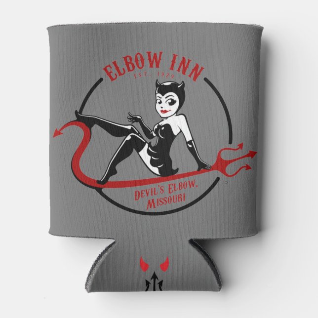 Official Elbow Inn® Lucy Logo Can Cooler (Front)
