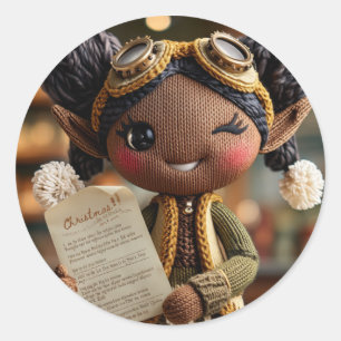  Official Elf Report  Classic Round Sticker