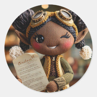  Official Elf Report  Classic Round Sticker