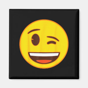 Official Emoji Wink Winking Yellow Smile Face  Magnet