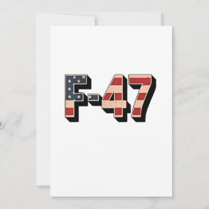 Official F47 Maga Fighter Jet F-47 Jet Fighter Air Invitation