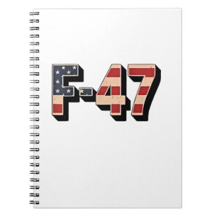 Official F47 Maga Fighter Jet F-47 Jet Fighter Air Notebook