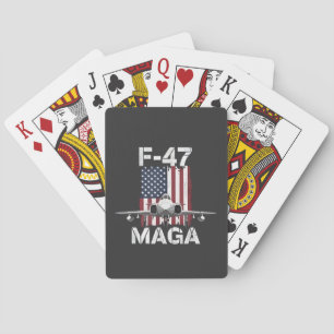 Official F47 Maga Fighter Jet F-47 Jet Fighter Air Playing Cards