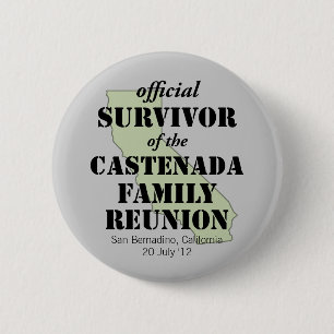 Official Family Reunion Survivor - California Gree 2 Inch Round Button