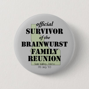 Official Family Reunion Survivor - Idaho Green 2 Inch Round Button